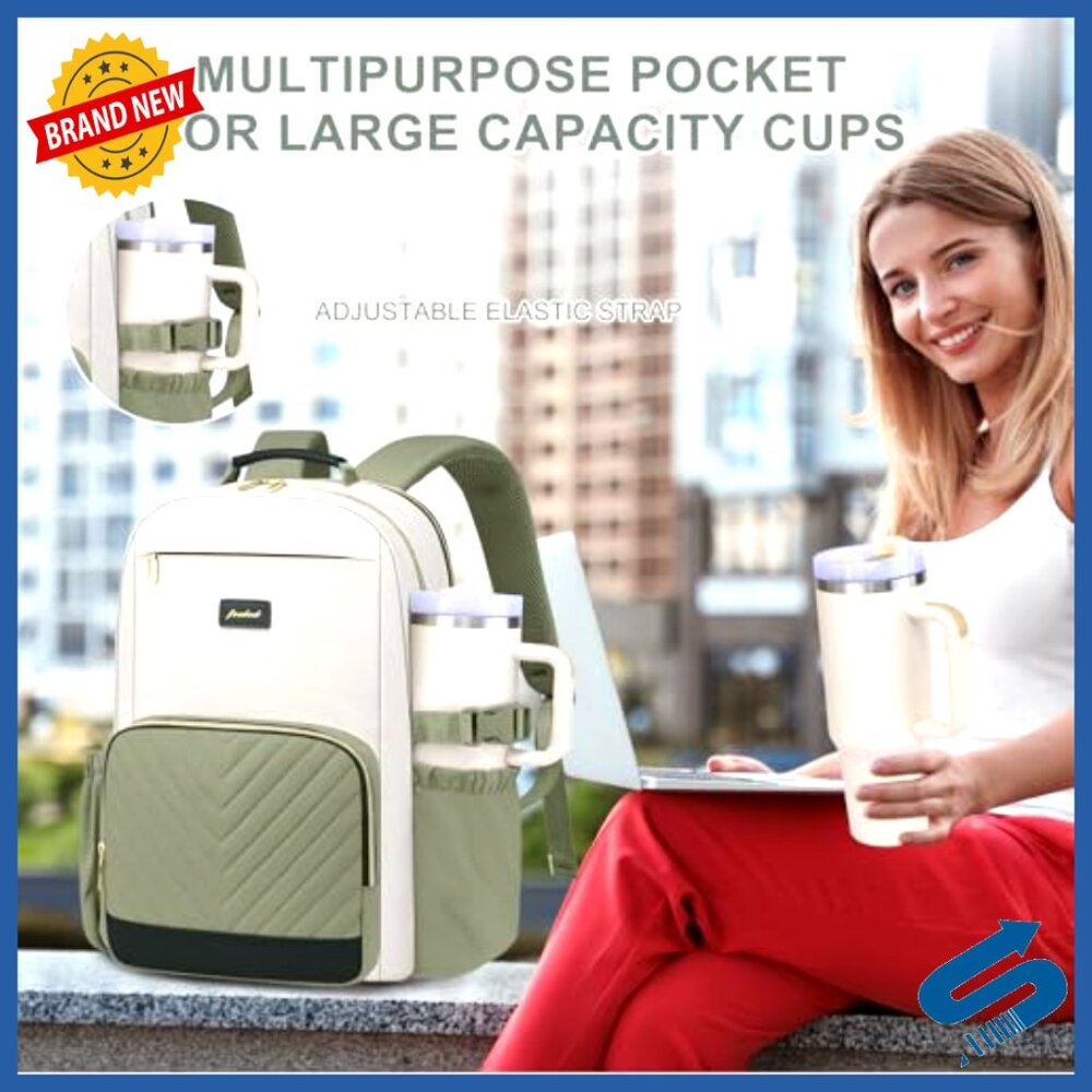 Large Capacity Laptop Backpack with USB Charging Anti-Theft Travel Business - Picture 2 of 6